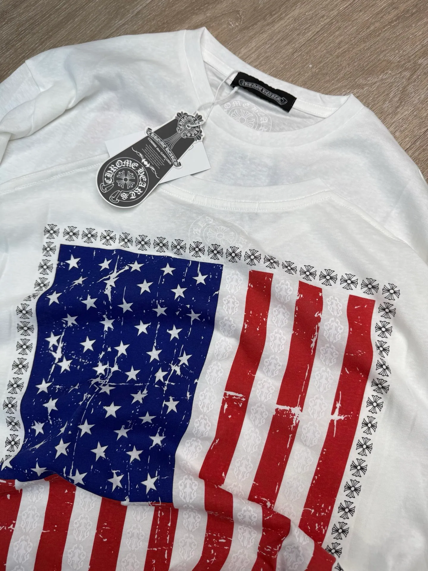 P178 M333#ChromeHeart•🇺🇸25ss high luxury new style second-hand lazy wear linen long sleeves ✅✅✅Ready stock Focus on quality and compare at will Size: S M L Color: White
